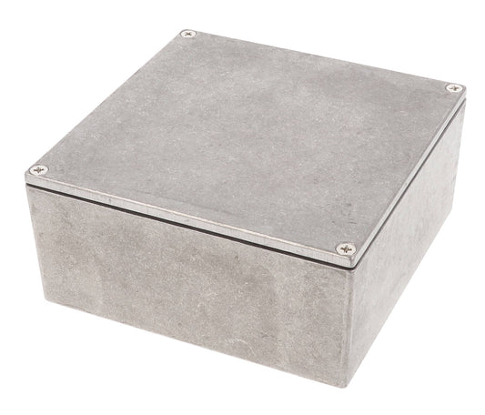 Hammond 1590WKK Die-Cast Aluminum Enclosure, Natural Finish, 125 X 125 X 57 mm, IP65, Gasket.