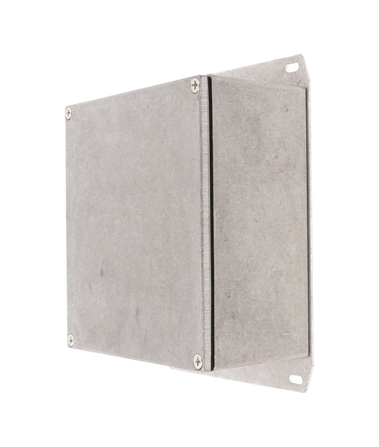 Hammond 1590WKKF Die-Cast Aluminum Enclosure, Natural Finish, 125 X 125 X 57 mm, Flanged Bottom, IP65, Gasket.