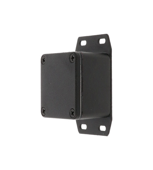Hammond 1590WLBFBK Die-Cast Aluminum Enclosure, Black Powder Finish, 51 X 51 X 31 mm, Flanged Bottom, IP65, Gasket.