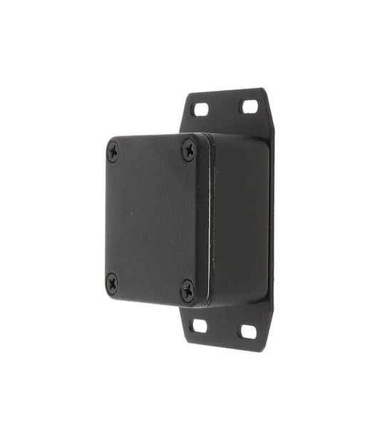Hammond 1590WLLBFBK Die-Cast Aluminum Enclosure, Black Powder Finish, 51 X 51 X 25 mm, Flanged Bottom, IP65, Gasket.