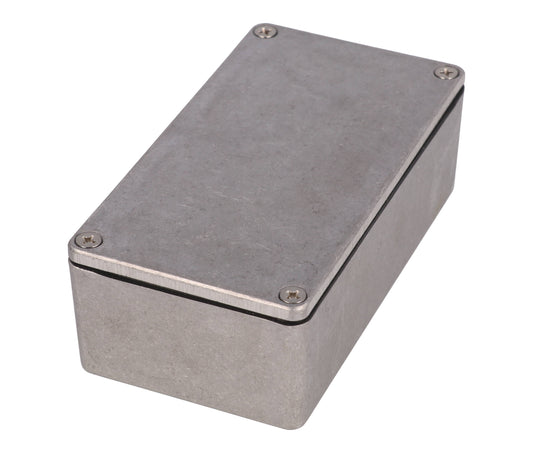 Hammond 1590WN Ribbed Die-Cast Aluminum Enclosure, Natural Finish, 121 X 66 X 40 mm, Internal Ribs, IP65, Gasket.