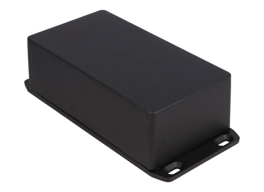 Hammond 1590WPFLBK Die-Cast Aluminum Enclosure, Black Powder Finish, 153 X 83 X 50 mm, Flanged Lid, IP65, Gasket.