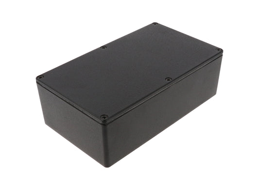 Hammond 1590WR1BK Die-Cast Aluminum Enclosure, Black Powder Finish, 192 X 112 X 61 mm, IP65, Gasket.