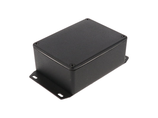 Hammond 1590WSFB Black Aluminum Diecast Enclosure with Flange K Watertight 4.35" x 3.21" x 1.57"