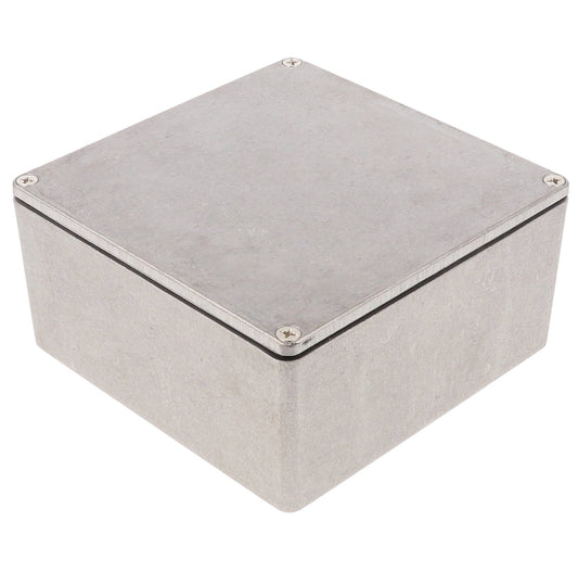 Hammond 1590WU Die-Cast Aluminum Enclosure, Natural Finish, 120 X 120 X 59 mm, IP65, Gasket.