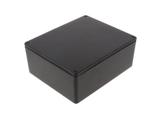 Hammond 1590WXBK Die-Cast Aluminum Enclosure, Black Powder Finish, 145 X 121 X 56 mm, IP65, Gasket.
