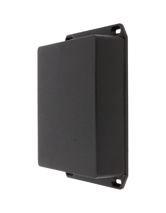 Hammond 1590WXXFLBK Die-Cast Aluminum Enclosure, Black Powder Finish, 145 X 121 X 40 mm, Flanged Lid, IP65, Gasket.