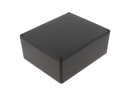 Hammond 1590XBK Die-Cast Aluminum Enclosure, Black Powder Finish, 145 X 121 X 56 mm, IP65, Gasket.