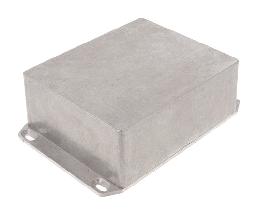 Hammond 1590XFL Die-Cast Aluminum Enclosure, Natural Finish, 145 X 121 X 56 mm, Flanged Lid, IP65, Gasket.