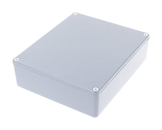 Hammond 1590XXLG Diecast Aluminum Enclosure, Light Gray (5.72" x 4.77" x 1.39")