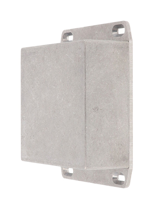 Hammond 1590YFL Die-Cast Aluminum Enclosure, Natural Finish, 92 X 92 X 42 mm, Flanged Lid, IP65, Gasket.