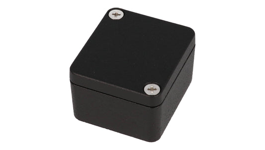 Hammond 1590Z060BK Thick-Wall Die-Cast Aluminum Enclosure, Black Powder Finish, 50 X 45 X 30 mm, Type 4X/6P, IP66/IP67/IP68, Silicone Gasket, Mounting Shelf.