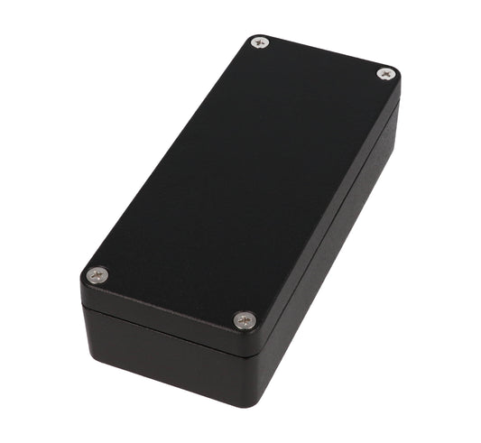 Hammond 1590Z063BK Thick-Wall Die-Cast Aluminum Enclosure, Black Powder Finish, 150 X 64 X 36 mm, Type 4X/6P, IP66/IP67/IP68, Silicone Gasket, Mounting Shelf.