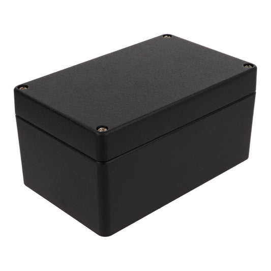 Hammond 1590Z125BK Thick-Wall Die-Cast Aluminum Enclosure, Black Powder Finish, 160 X 100 X 80 mm, Type 4X/6P, IP66/IP67/IP68, Silicone Gasket, Mounting Shelf.