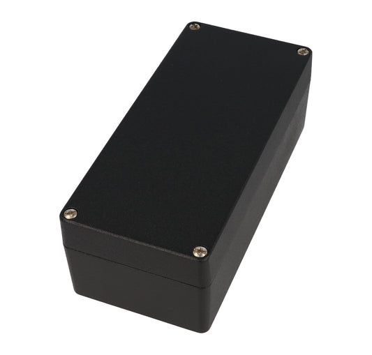 Hammond 1590Z135BK Thick-Wall Die-Cast Aluminum Enclosure, Black Powder Finish, 175 X 80 X 60 mm, Type 4X/6P, IP66/IP67/IP68, Silicone Gasket, Mounting Shelf.