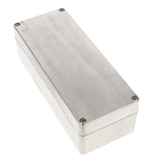 Hammond 1590Z137 Thick-Wall Die-Cast Aluminum Enclosure, Natural Unfinished, 200 X 80 X 60 mm, Type 4X/6P, IP66/IP67/IP68, Silicone Gasket, Mounting Shelf.