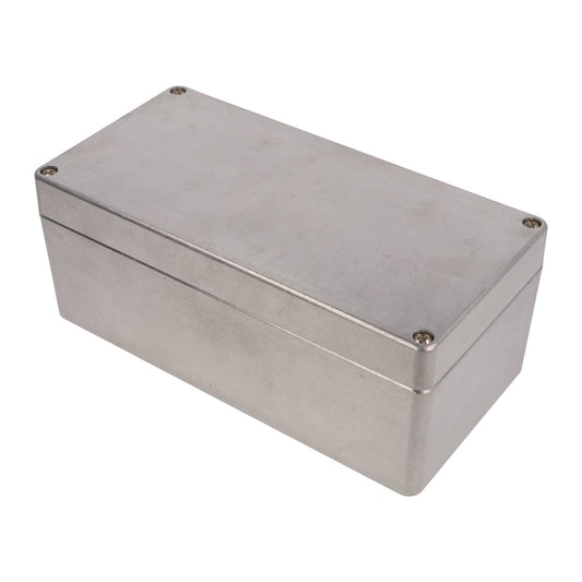 Hammond 1590Z145 Thick-Wall Die-Cast Aluminum Enclosure, Natural Unfinished, 200 X 100 X 80 mm, Type 4X/6P, IP66/IP67/IP68, Silicone Gasket, Mounting Shelf.