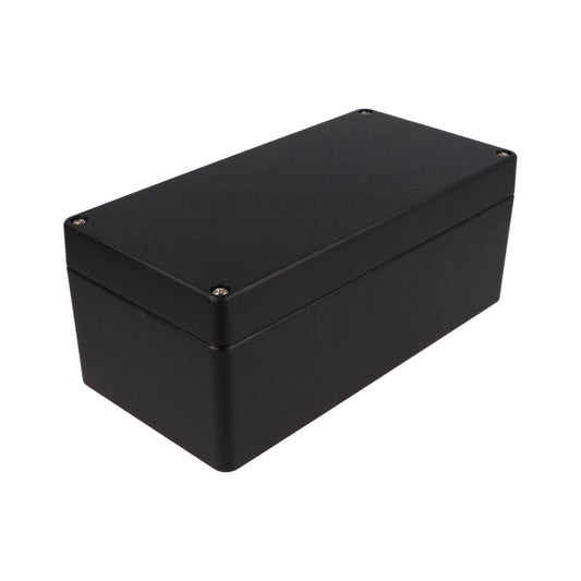 Hammond 1590Z145BK Thick-Wall Die-Cast Aluminum Enclosure, Black Powder Finish, 200 X 100 X 80 mm, Type 4X/6P, IP66/IP67/IP68, Silicone Gasket, Mounting Shelf.