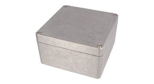 Hammond 1590Z160 Thick-Wall Die-Cast Aluminum Enclosure, Natural Unfinished, 160 X 160 X 90 mm, Type 4X/6P, IP66/IP67/IP68, Silicone Gasket, Mounting Shelf.