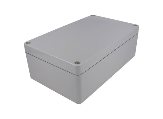 Hammond 1590Z162GY Thick-Wall Die-Cast Aluminum Enclosure, Gray Powder Finish, 260 X 160 X 90 mm, Type 4X/6P, IP66/IP67/IP68, Silicone Gasket, Mounting Shelf.