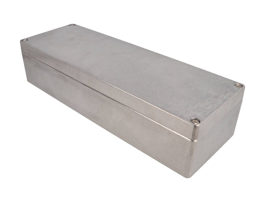 Hammond 1590Z164 Thick-Wall Die-Cast Aluminum Enclosure, Natural Unfinished, 360 X 122 X 80 mm, Type 4X/6P, IP66/IP67/IP68, Silicone Gasket, Mounting Shelf.
