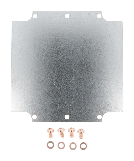 Hammond 1590Z180PL 16 Ga Galvanized Steel Inner Panel For 1590Z180 Enclosures, 180 X 180 X 100 mm.
