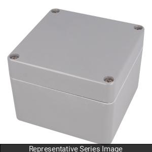 Hammond 1590ZGRP123PL Polycarbonate Enclosure, Gray Body, Clear Lid, Watertight, IP66, NEMA 4X, Gasket