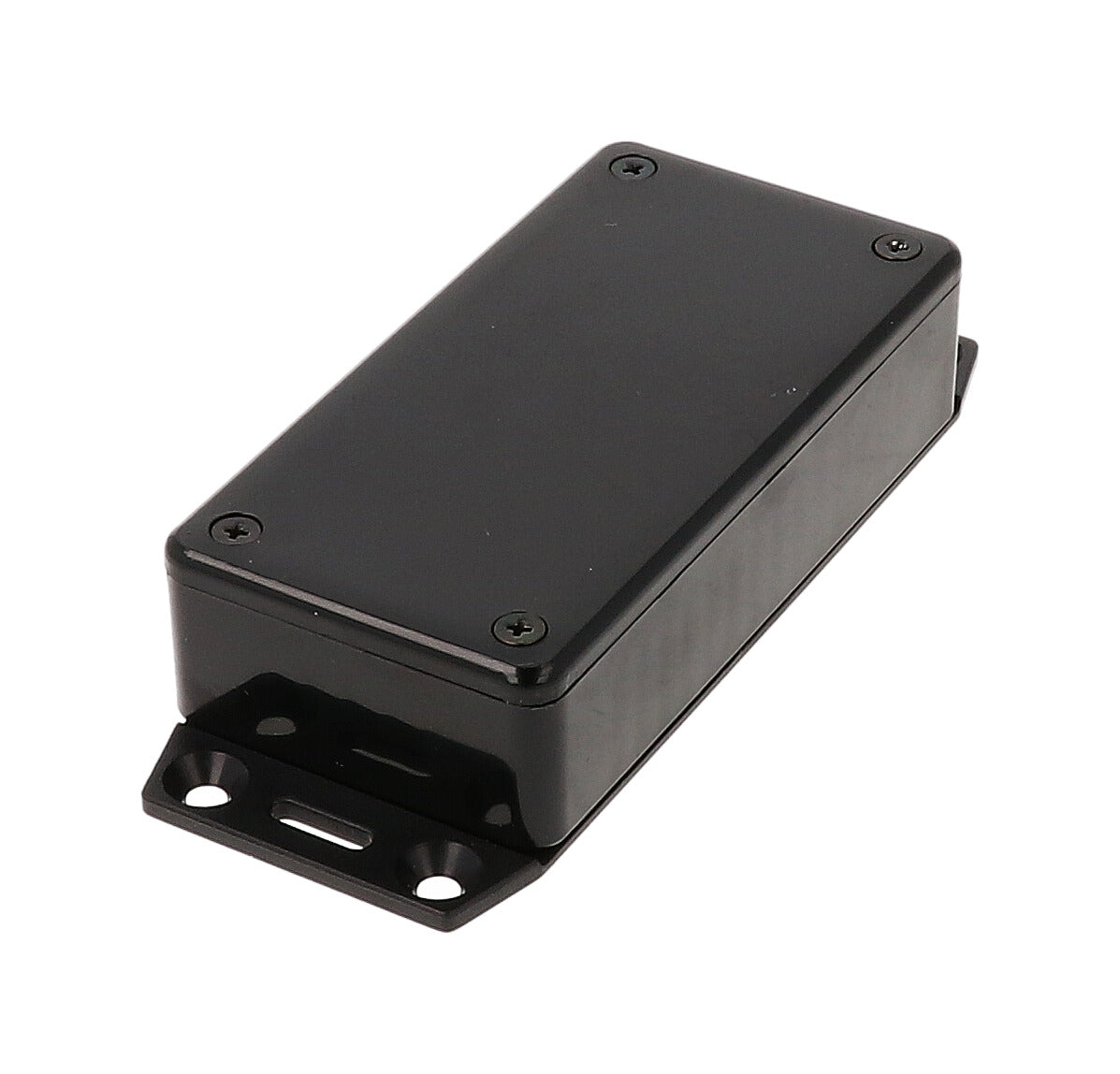 Hammond 1591AF2BK Black ABS Plastic Enclosure with Flange 3.9" x 2" x 0.8"
