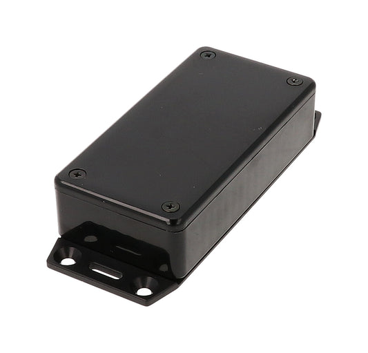 Hammond 1591AF2BK Black ABS Plastic Enclosure with Flange 3.9" x 2" x 0.8"