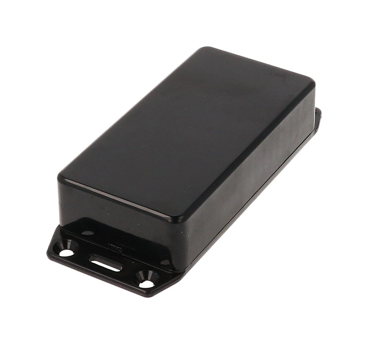 Hammond 1591AFLBK Black ABS Plastic Enclosure with Flanged Lid 3.9" x 2" x 0.8"