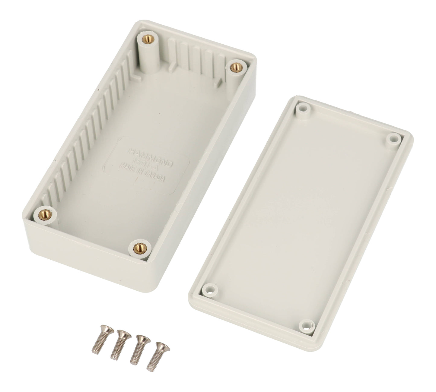 Hammond 1591AGY ABS Plastic Enclosure, Gray (3.9" x 2.0" x 0.8")