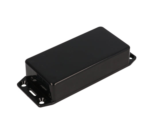 Hammond 1591ASFLBK Black ABS Plastic Enclosure with Flanged Lid 3.9" x 2" x 0.8"