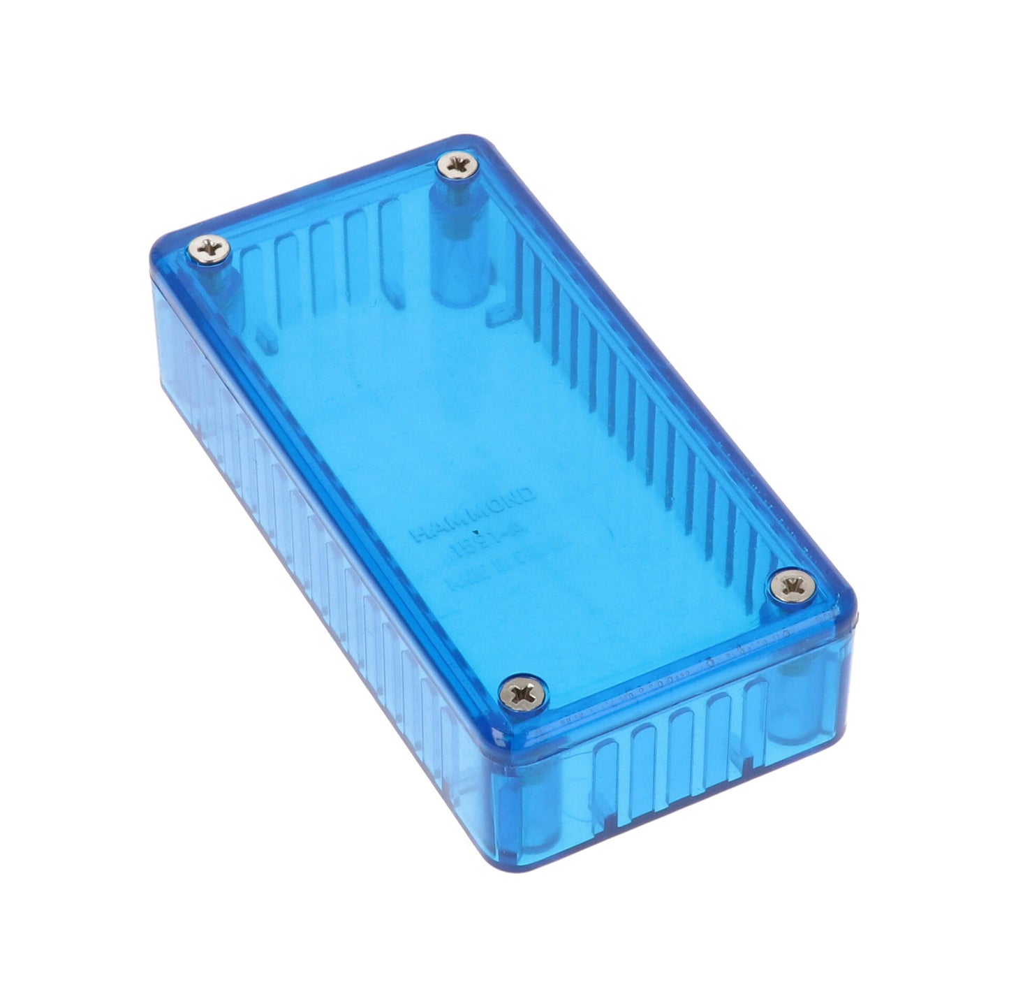 Hammond 1591ATBU Transparent Blue Polycarbonate Enclosure 3.9" x 2" x 0.8"