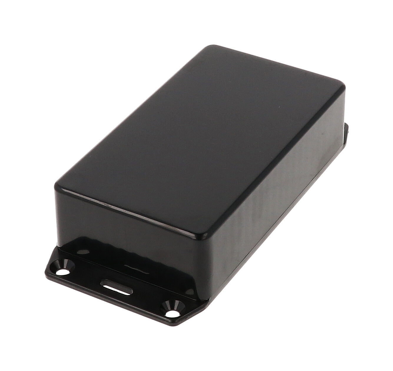 Hammond 1591BSFLBK Black ABS Plastic Enclosure with Flanged Lid 4.4" x 2.4" x 1.1"