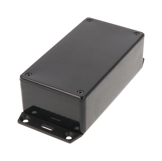 Hammond 1591CF2BK ABS Plastic Enclosure with Flange, Black (4.7" x 2.6" x 1.4")