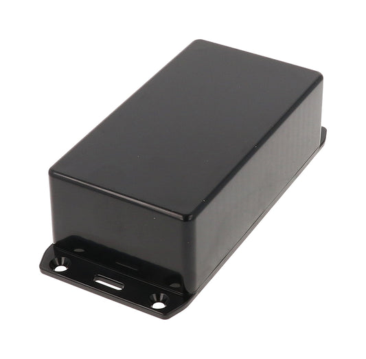 Hammond 1591CFLBK Black ABS Plastic Enclosure with Flanged Lid 4.7" x 2.6" x 1.4"