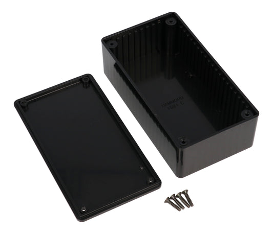 Hammond 1591CSBK Polystyrene Enclosure, Black (4.7" x 2.6" x 1.4")