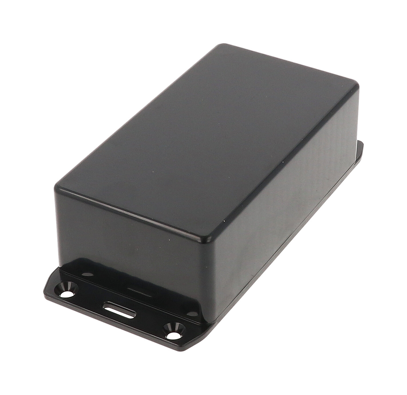 Hammond 1591CSFLBK Black ABS Plastic Enclosure with Flanged Lid 4.7" x 2.6" x 1.4"
