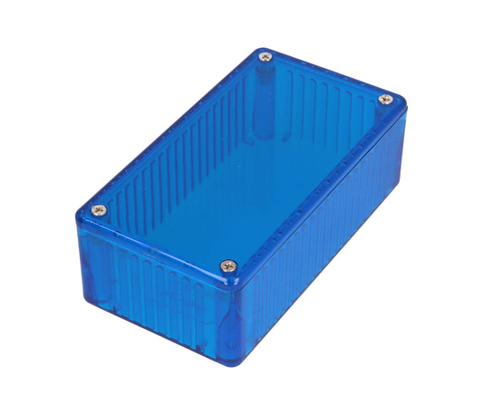Hammond 1591CTBU Translucent Polycarbonate Enclosure, Blue, Card Guides, Lap-Joint, IP54, UL94 V-0