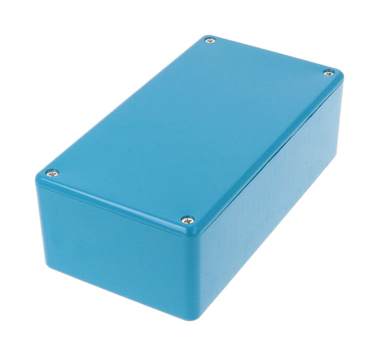 Hammond 1591DBU ABS Plastic Enclosure, Blue, Card Guides, Lap-Joint, IP54, UL94 V-0