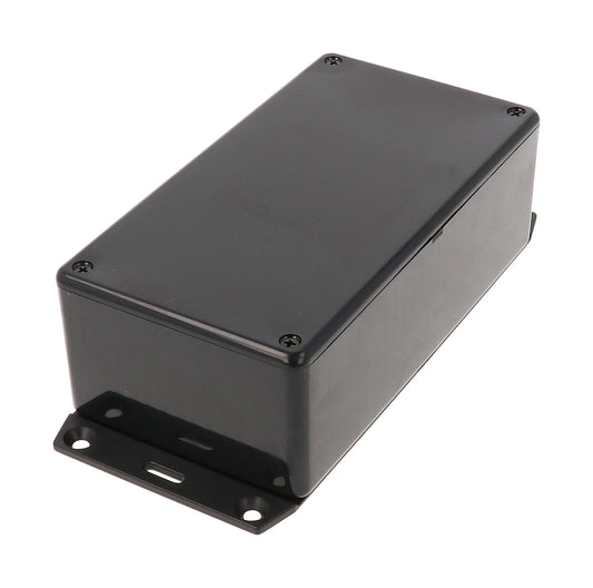 Hammond 1591DF2BK ABS Plastic Enclosure with Flange, Black (5.9" x 3.1" x 1.8")