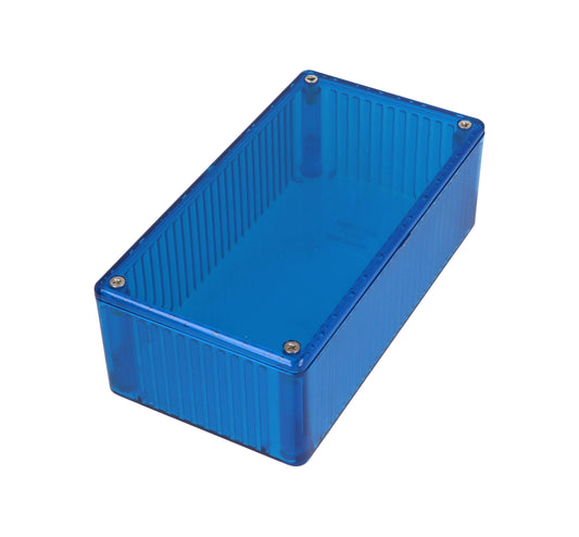 Hammond 1591DTBU Polycarbonate Enclosure, Ice Blue Transluscent (5.9" x 3.2" x 1.96")