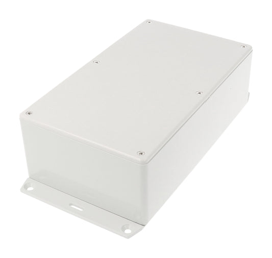 Hammond 1591EF2GY ABS Plastic Enclosure, Gray, Flanged Bottom, Card Guides, Lap-Joint, IP54, UL94 V-0