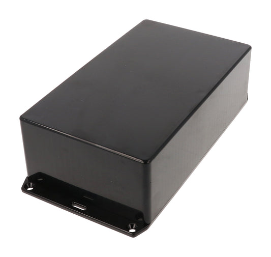 Hammond 1591EFLBK Black ABS Plastic Enclosure with Flanged Lid 7.48" x 4.33" x 2.23"