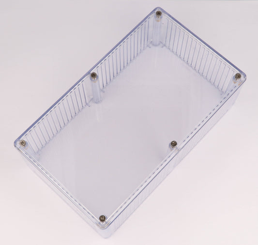 Hammond 1591ETCL Translucent Polycarbonate Enclosure, Clear, Card Guides, Lap-Joint, IP54, UL94 V-0