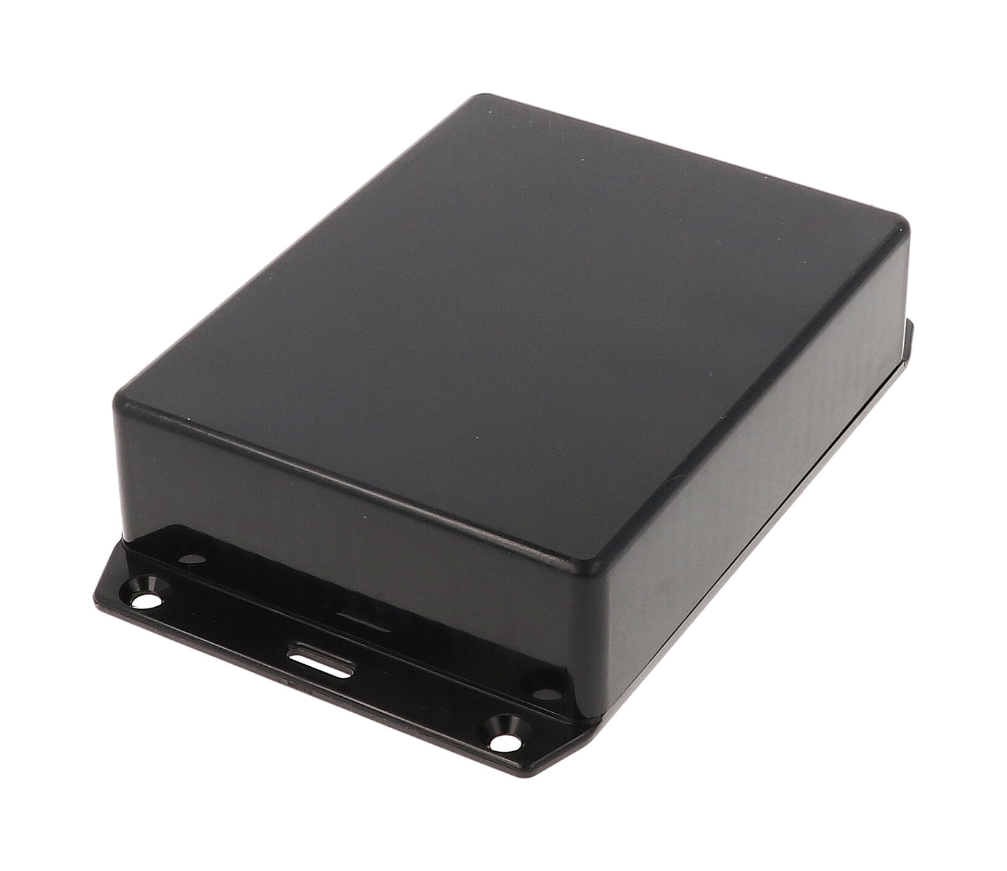 Hammond 1591GSFLBK Black ABS Plastic Enclosure with Flanged Lid 4.8" x 3.7" x 1.2"