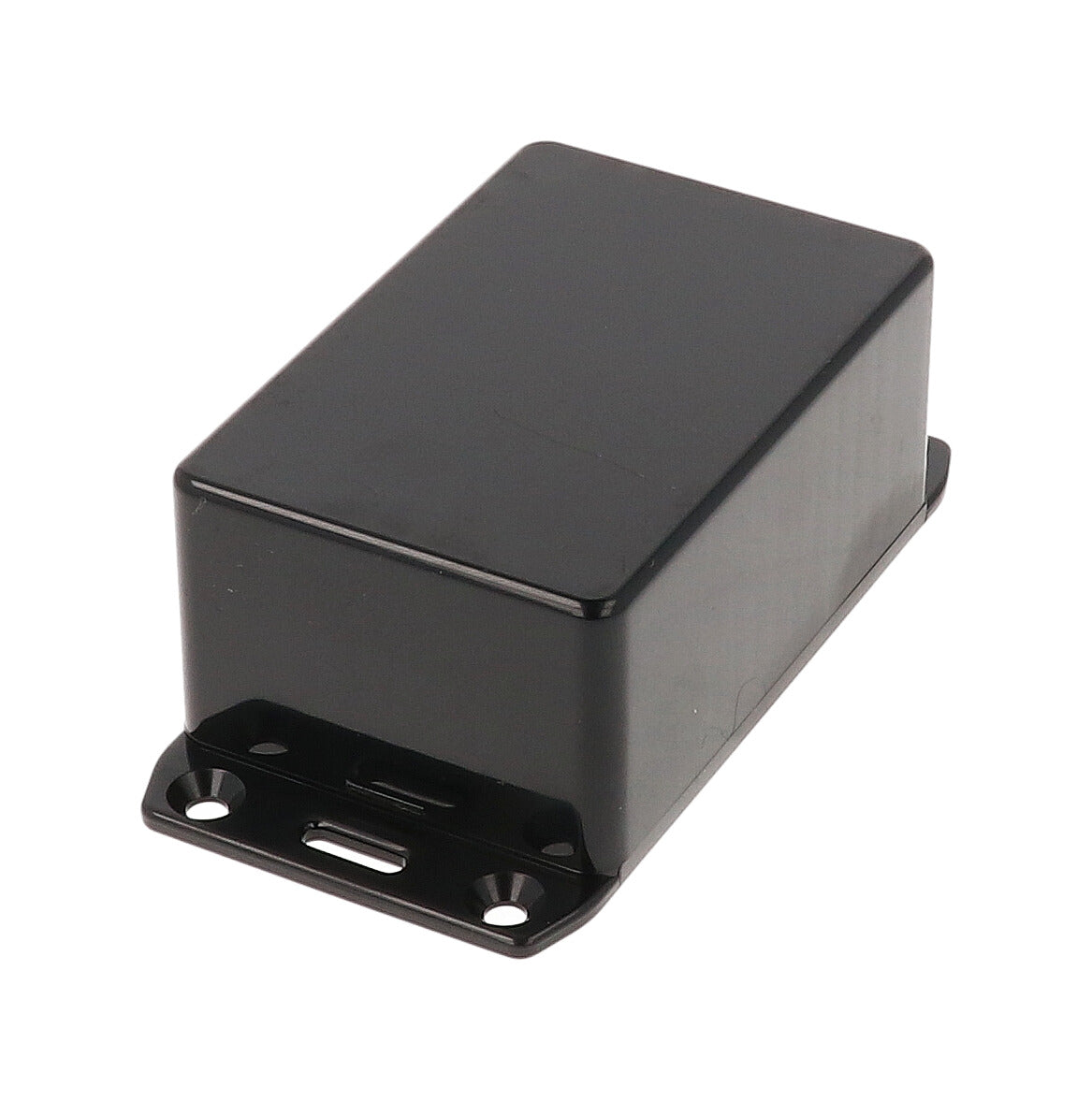 Hammond 1591LFLBK Black ABS Plastic Enclosure with Flanged Lid 3.3" x 2.2" x 1.4"
