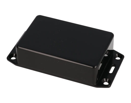 Hammond 1591MSFLBK Black ABS Plastic Enclosure with Flanged Lid 3.3" x 2.2" x 0.8"