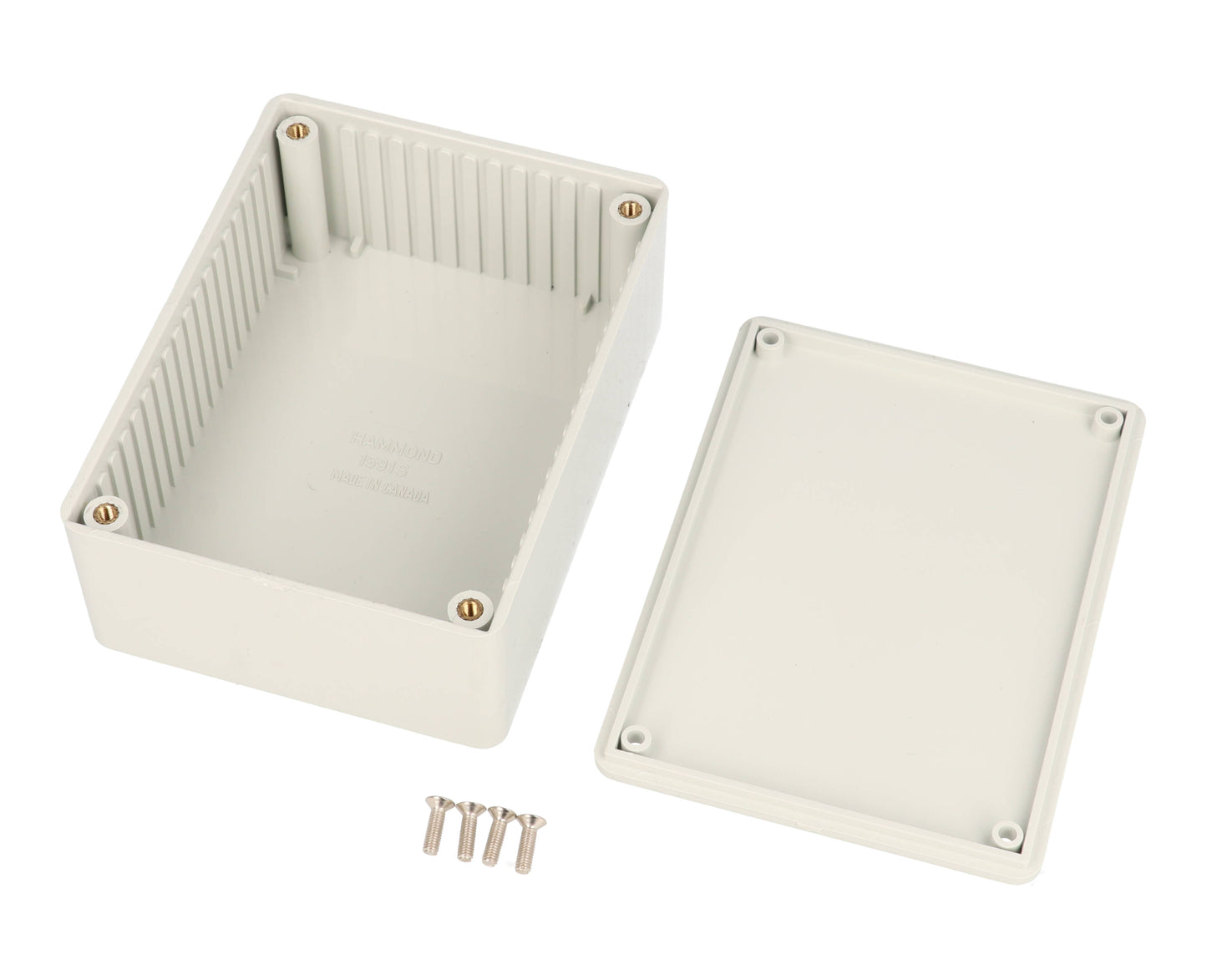 Hammond 1591SGY ABS Plastic Enclosure, Gray (4.3" x 3.2" x 1.6")