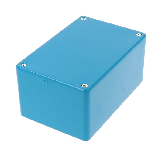 Hammond 1591TBU ABS Plastic Enclosure, Blue, Card Guides, Lap-Joint, IP54, UL94 V-0